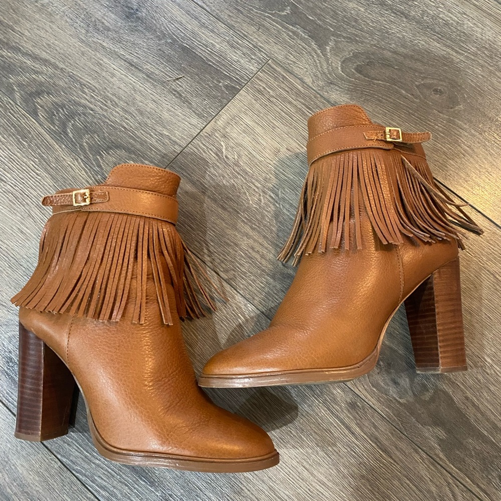 Fringe Heeled Bootie